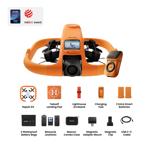 HOVERAir AQUA | Waterproof Autonomous Action Camera Drone (Under 250g)